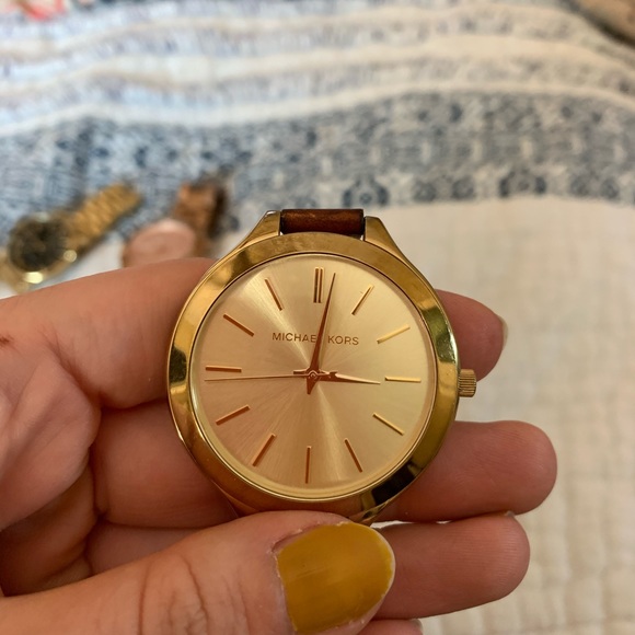 Michael Kors Leather Wrap Watch - Picture 4 of 4